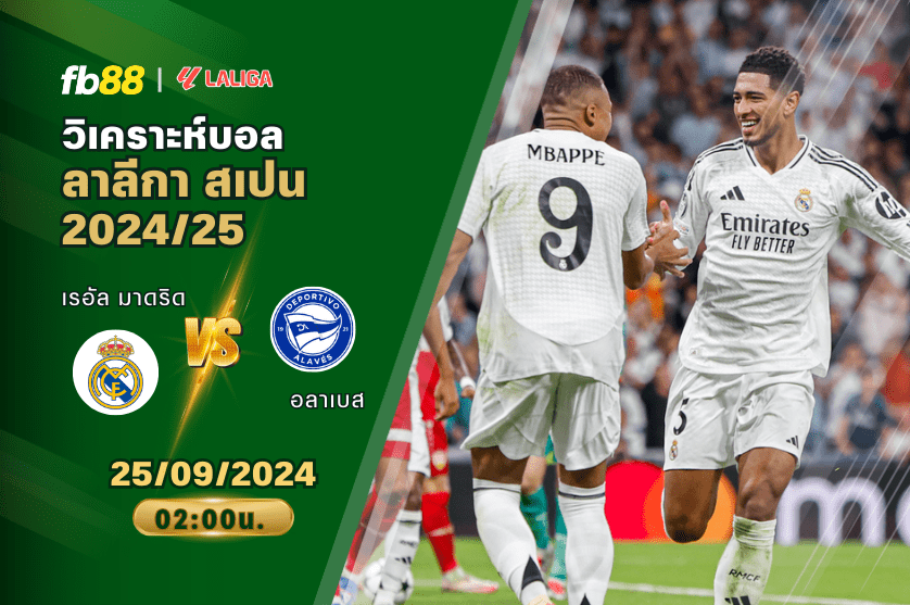 วิเคราะห์บอล: เรอัลมาดริด VS อลาเบส