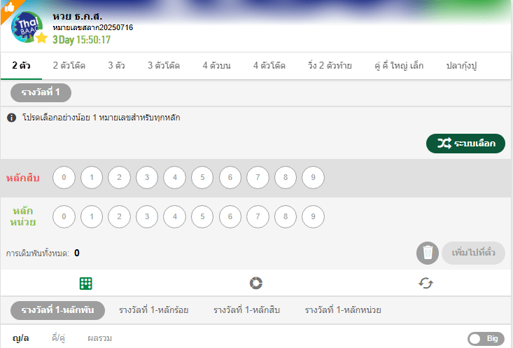 หวยธกส คืออะไร? มีอัตราการจ่ายเท่าไหร่ : 12.07.2025