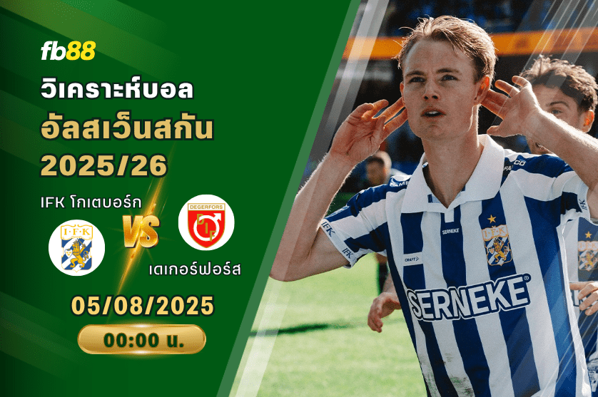 วิเคราะห์บอล: IFK โกเตบอร์ก vs เดเกอร์ฟอร์ส